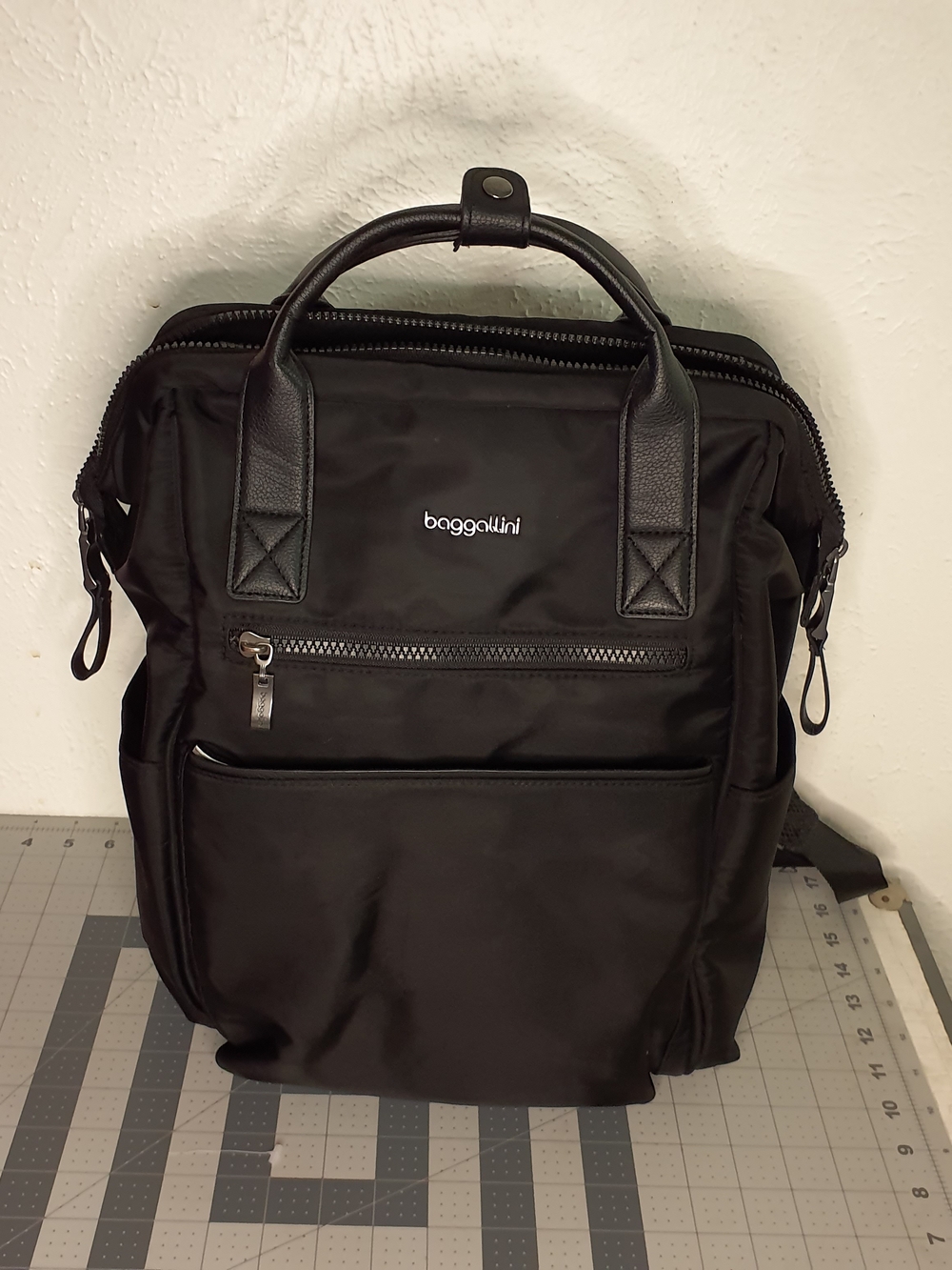 Baggallini Black Laptop Backpack Tote